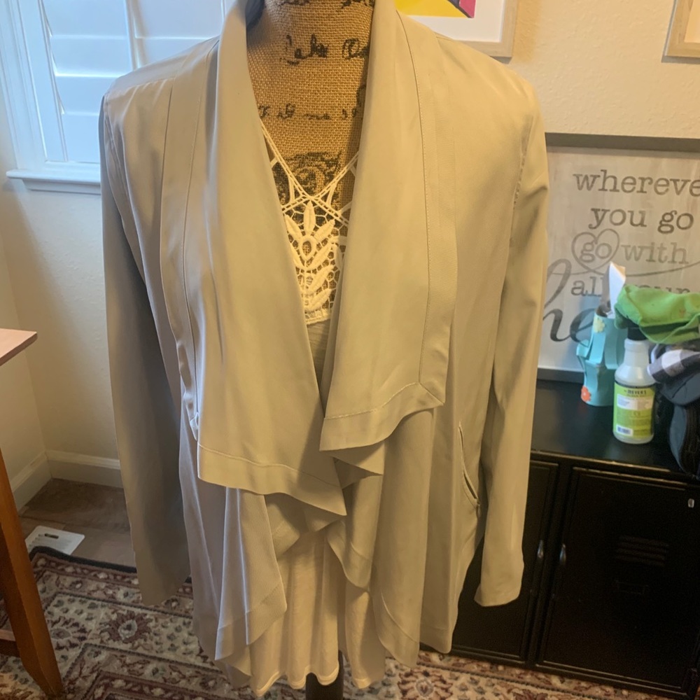 Lightweight gray Moto Drapey jacket